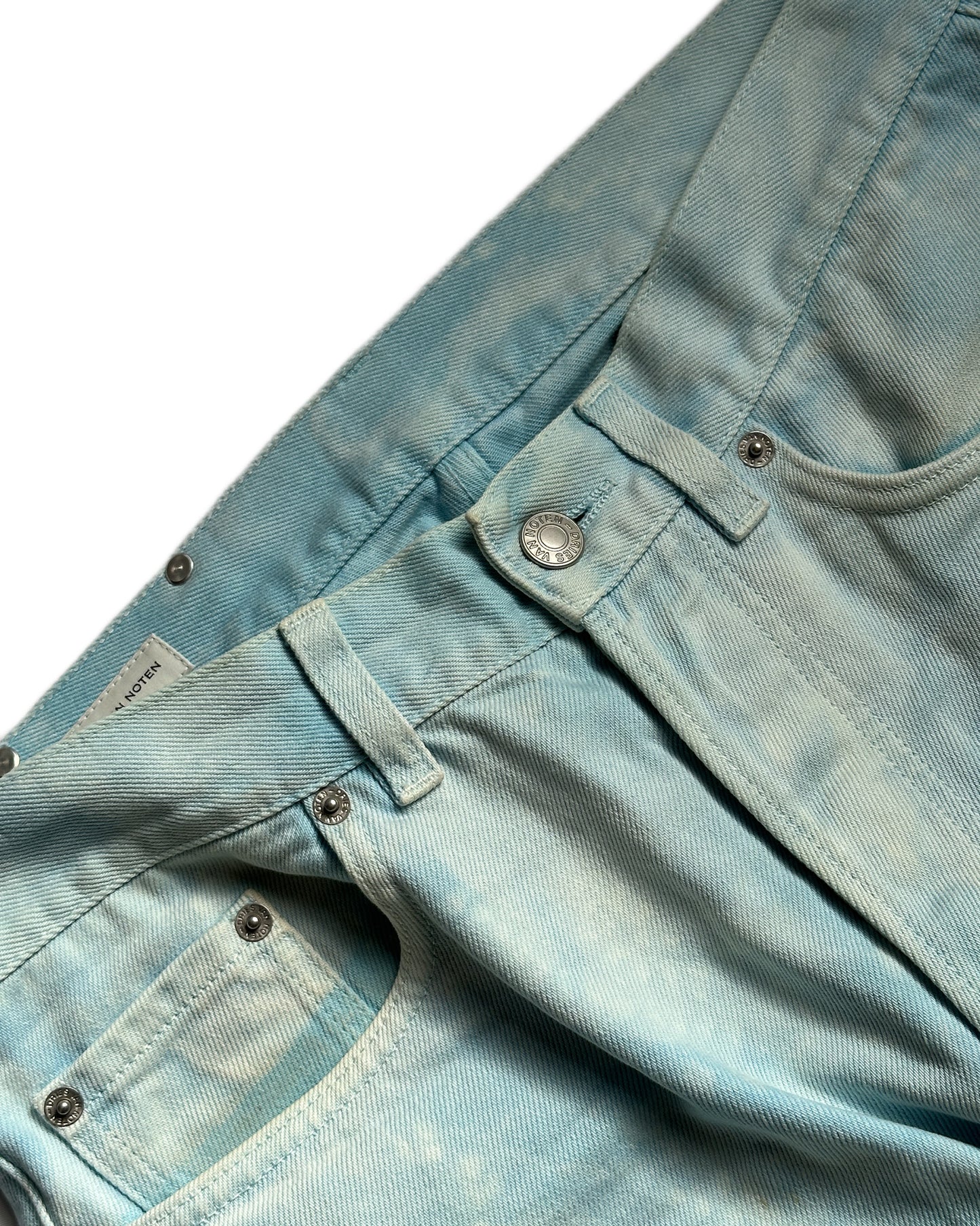Dries Van Noten Marbled Straight Jeans
