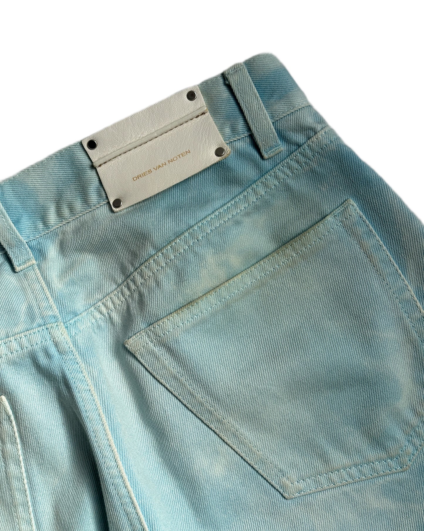 Dries Van Noten Marbled Straight Jeans