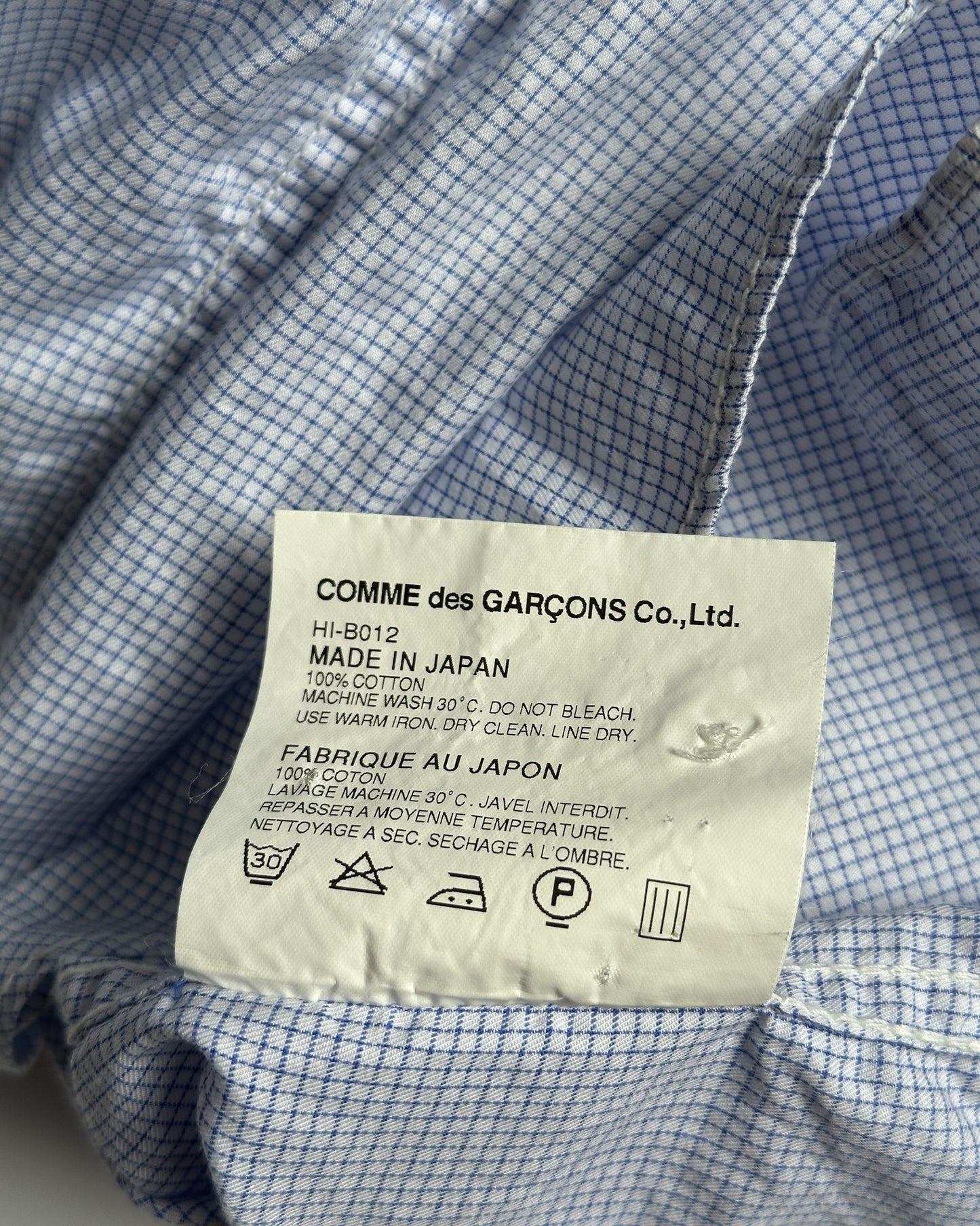 Comme des Garcons Homme Button Up Shirt