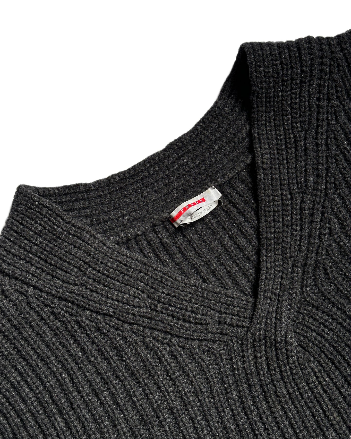 Prada Sport Chunky Knit Wool Sweater
