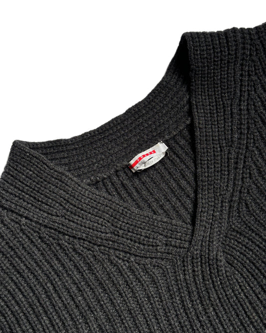Prada Sport Chunky Knit Wool Sweater