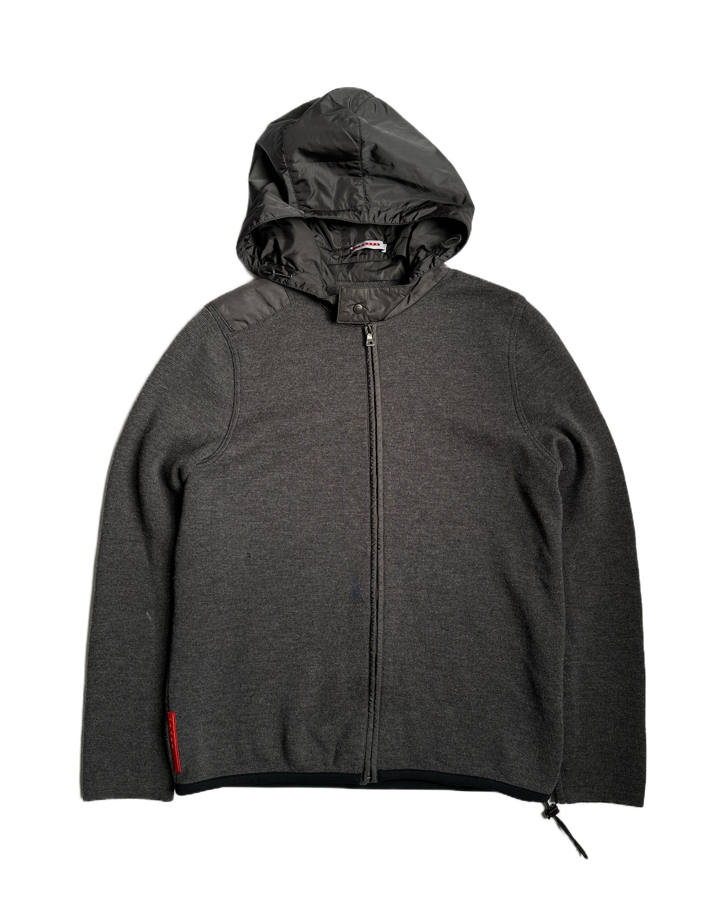 Prada Sport Wool Zip Hoodie