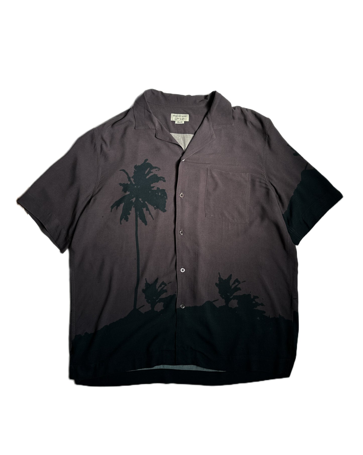 Dries Van Noten Palm Tree Camp Collar Shirt