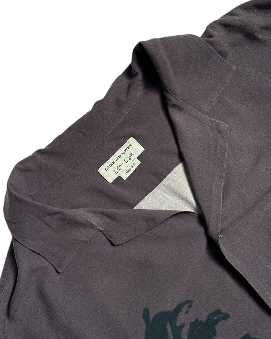 Dries Van Noten Palm Tree Camp Collar Shirt