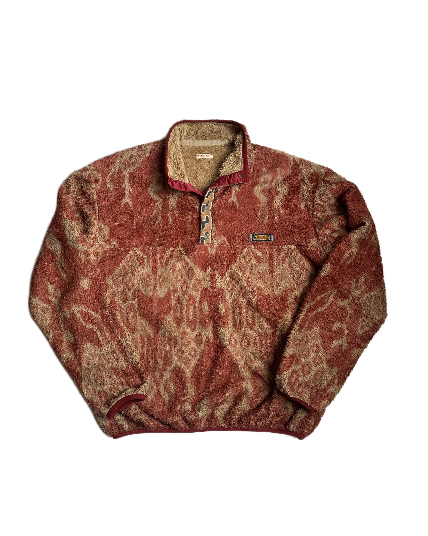Kapital Java Kasuri Fleece Pullover