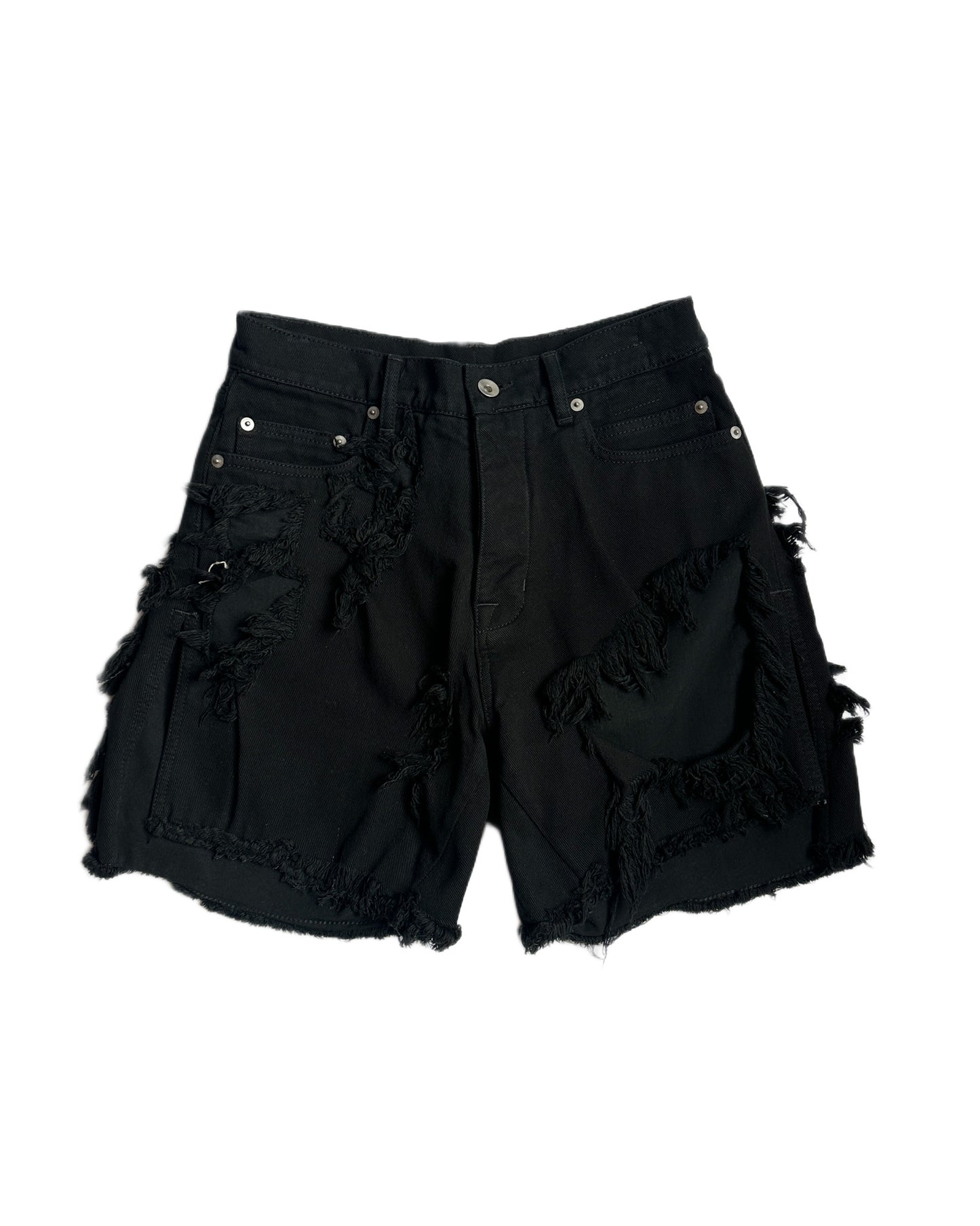 Rick Owens Distressed Trucker Shorts