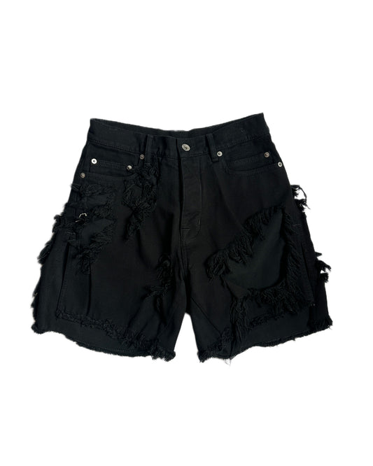 Rick Owens Distressed Trucker Shorts