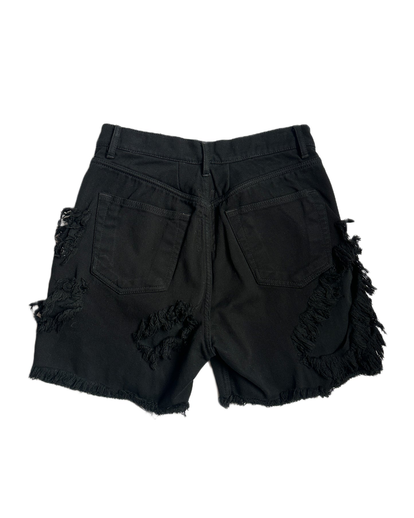 Rick Owens Distressed Trucker Shorts