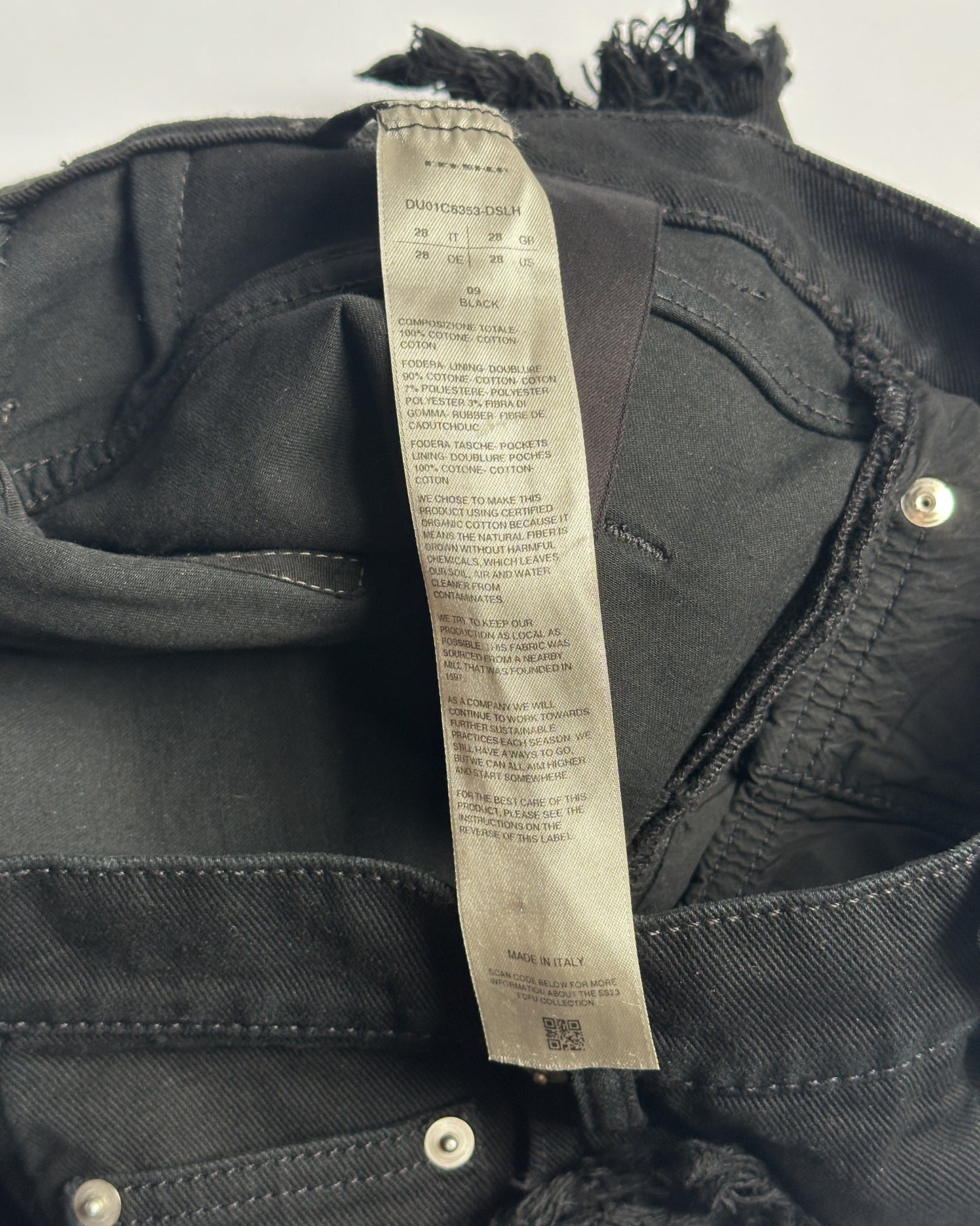 Rick Owens Distressed Trucker Shorts