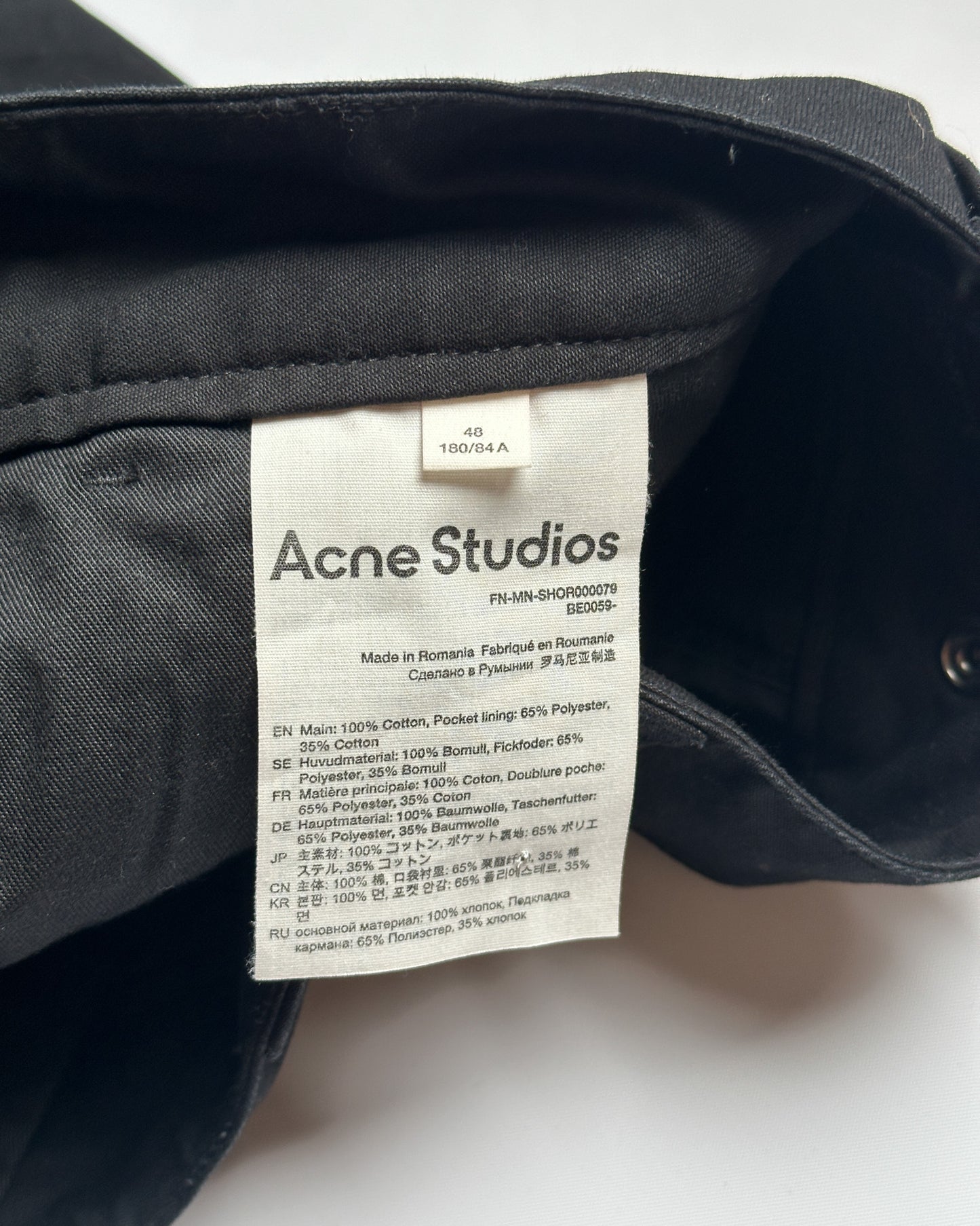 Acne Studios Work Shorts