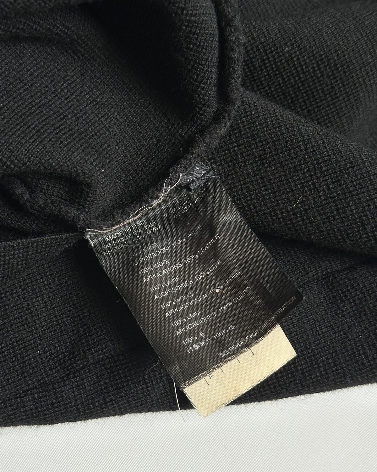 Prada Sport Wool Quarter Zip Sweater