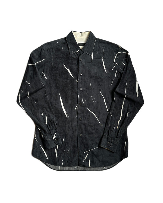 Prada Abstract Print Button Up Shirt