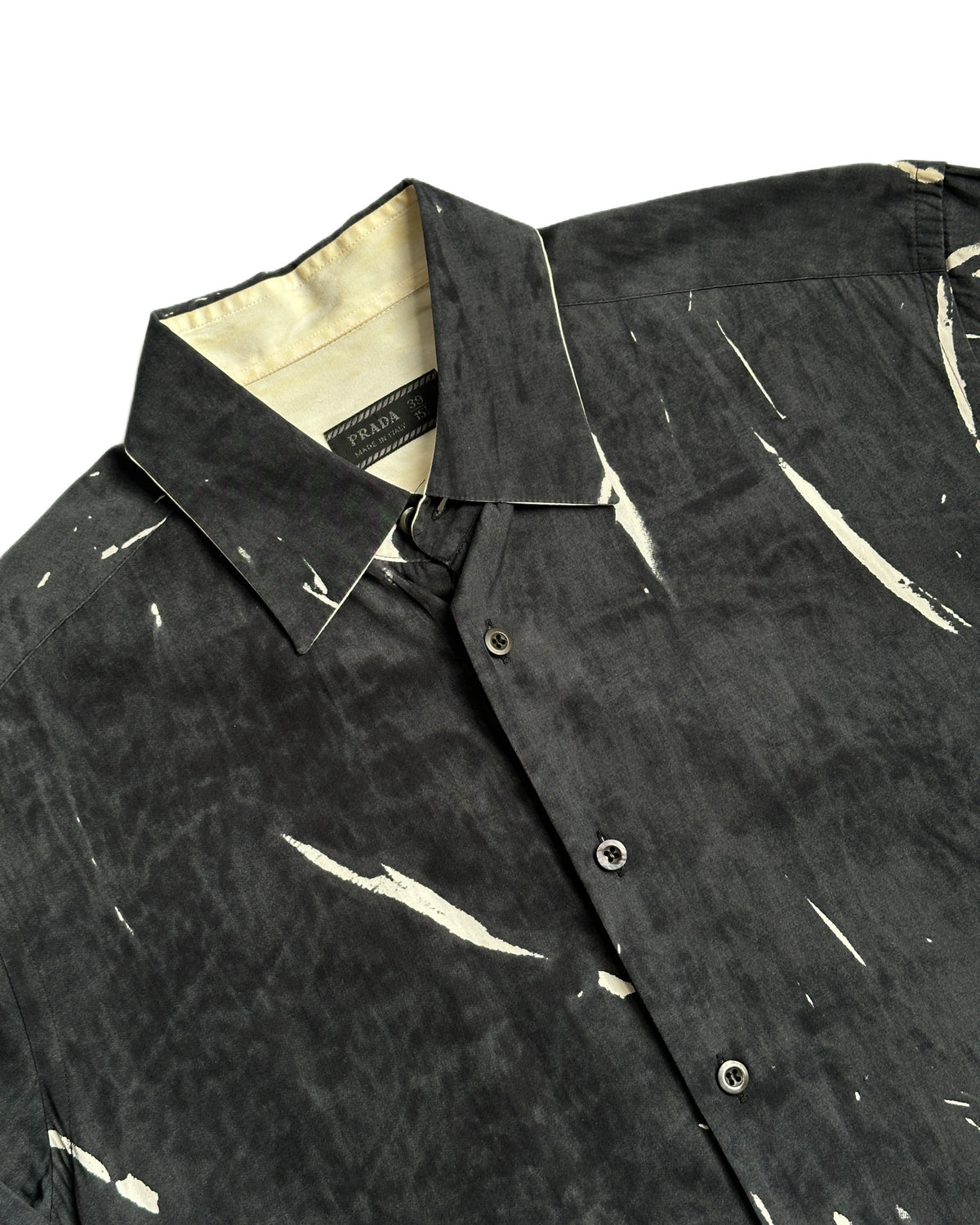 Prada Abstract Print Button Up Shirt