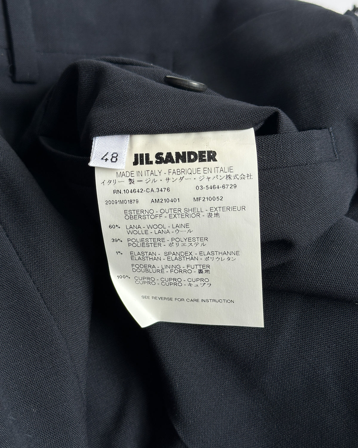 Jil Sander by Raf Simons Wool Trousers