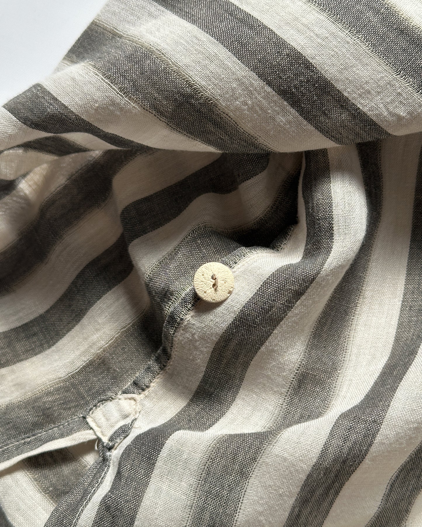 Vintage Issey Miyake Striped Camp Collar Shirt