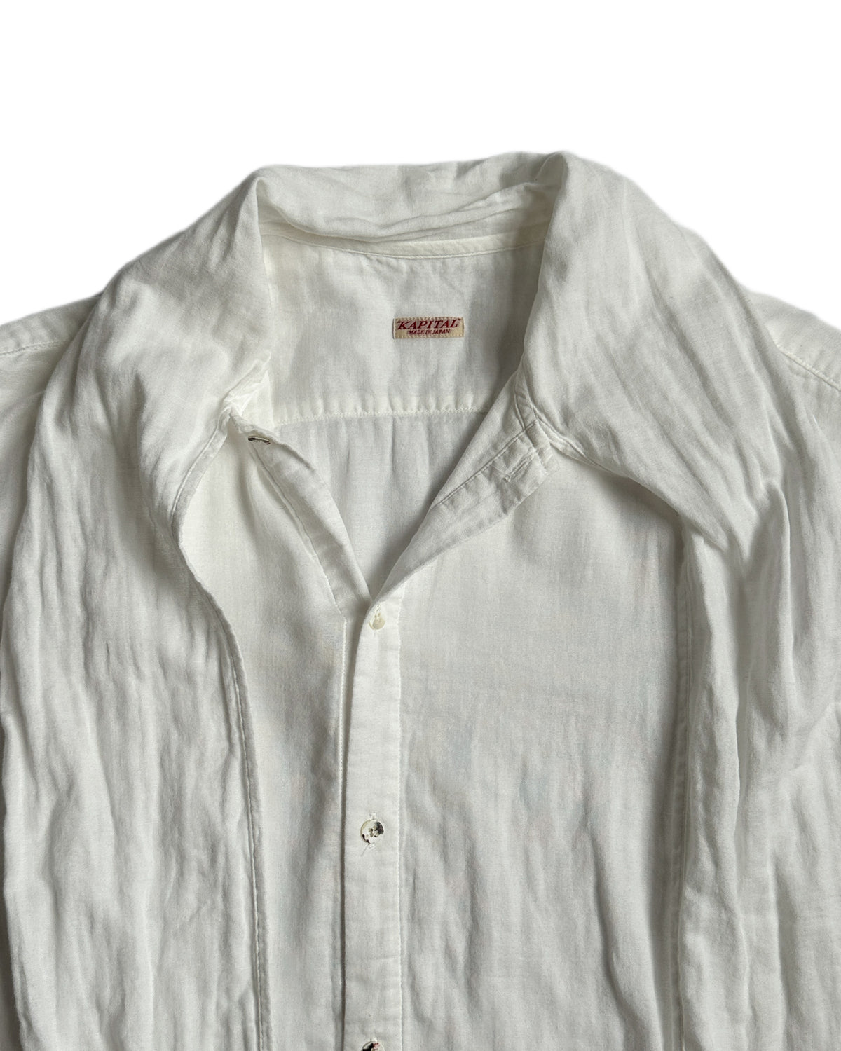 Kapital Wrap Collar Shirt