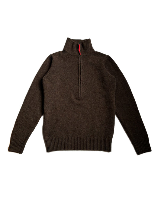 Prada Sport Half Zip Wool Sweater