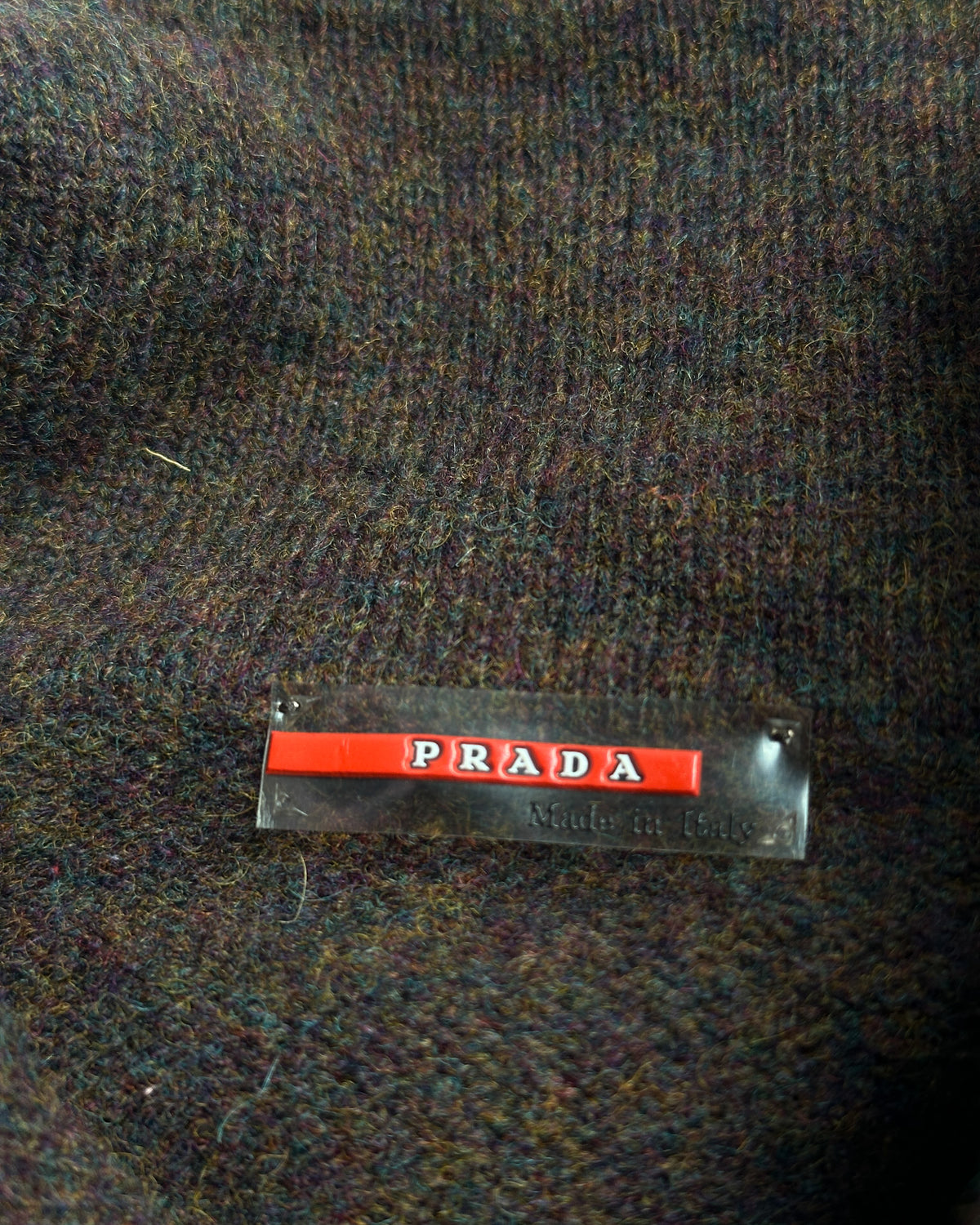 Prada Sport Half Zip Wool Sweater