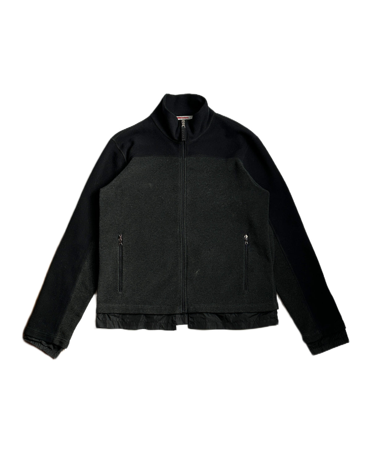 Prada Sport Paneled Full Zip Fleece