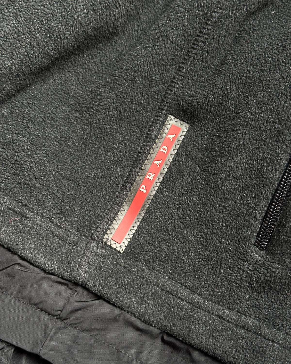 Prada Sport Paneled Full Zip Fleece