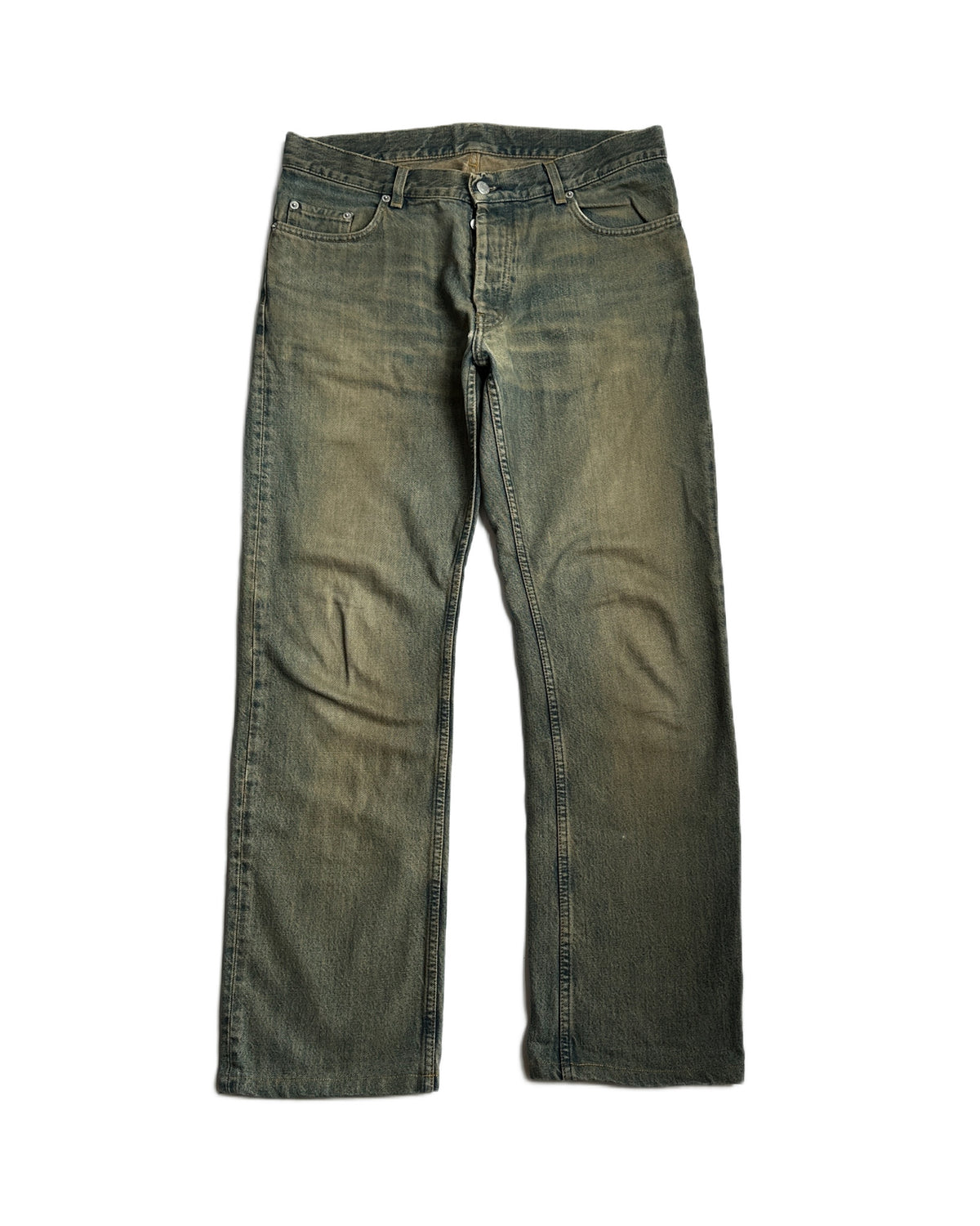 Helmut Lang Vintage Stained Bootcut Jeans