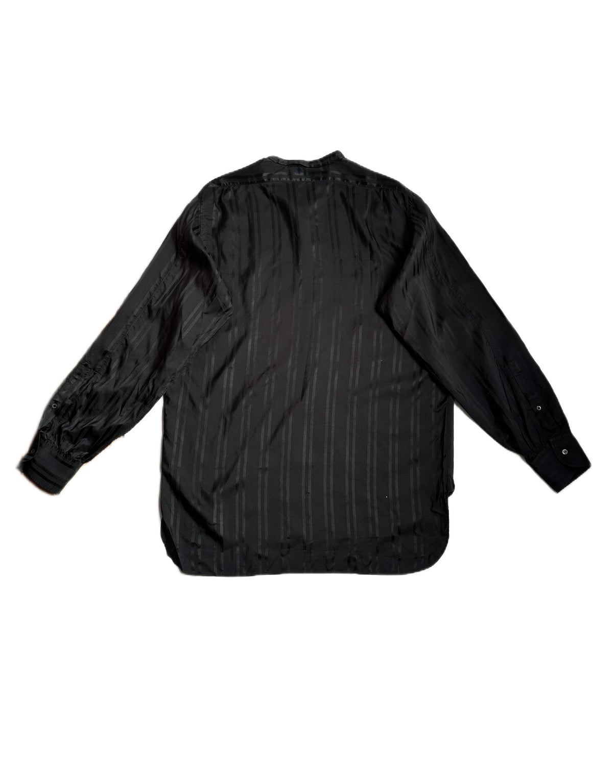 Gucci by Tom Ford Silk Band Collar Shirt
