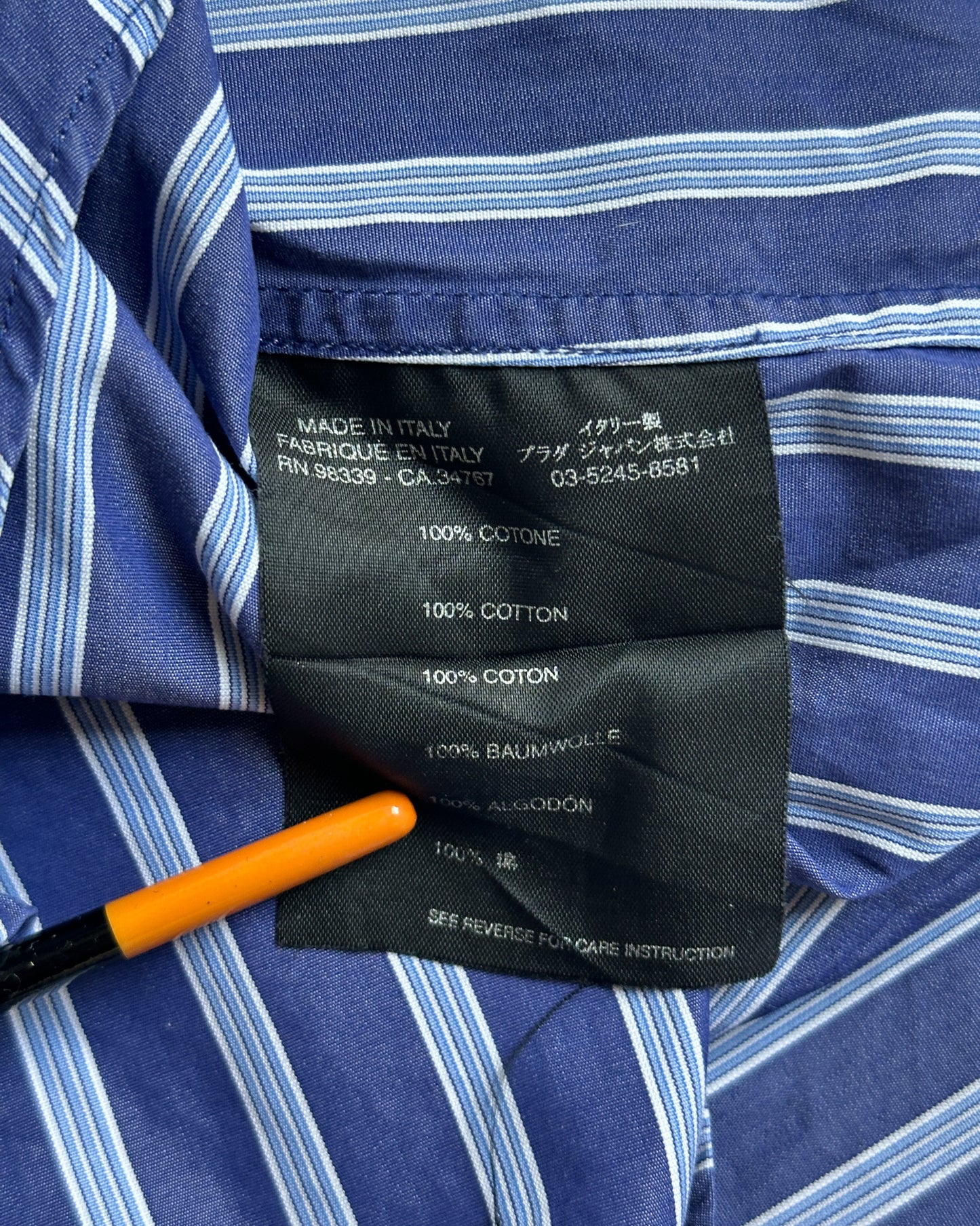 Prada Striped Button Up Shirt