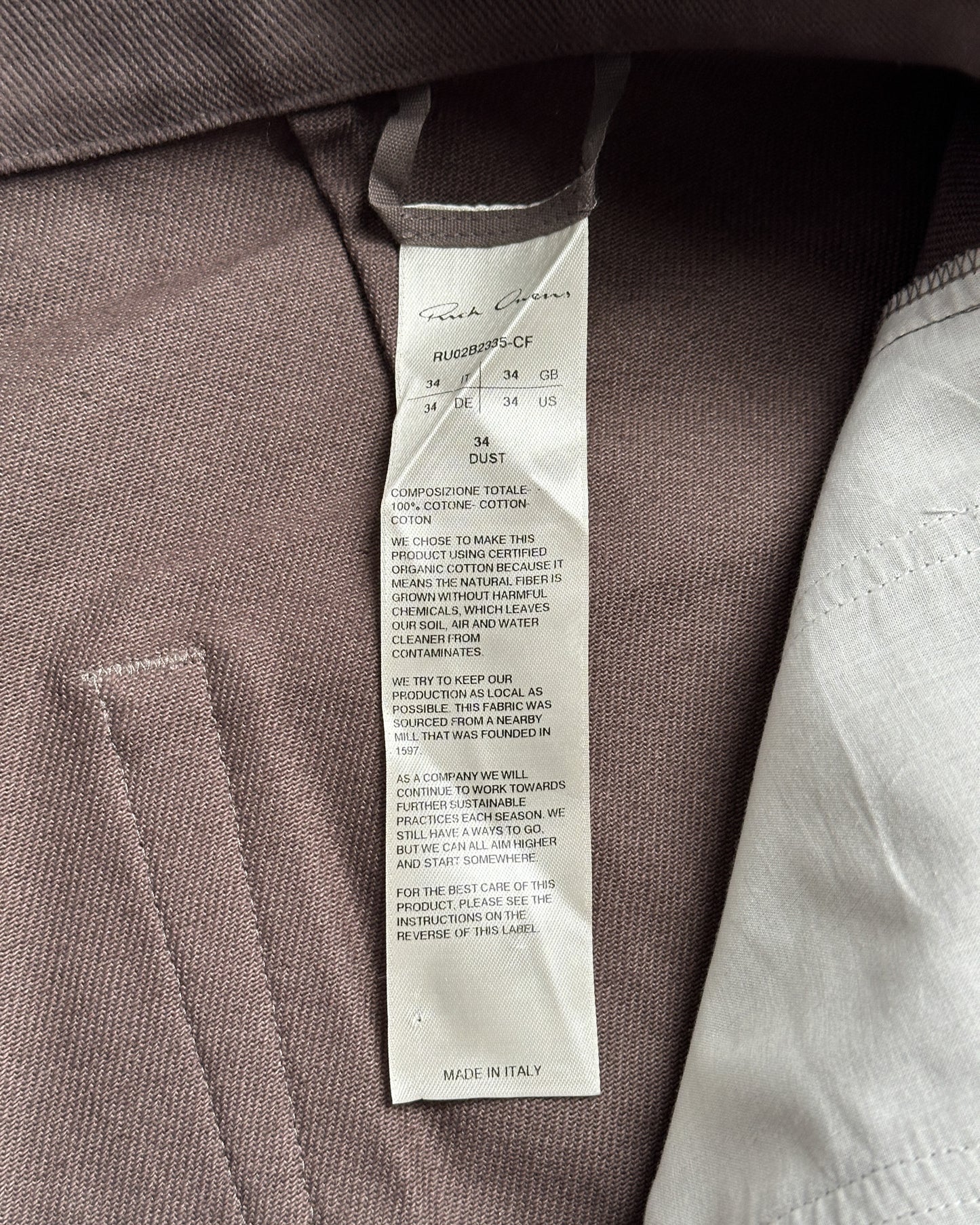 Rick Owens Strobe Bolan Pants