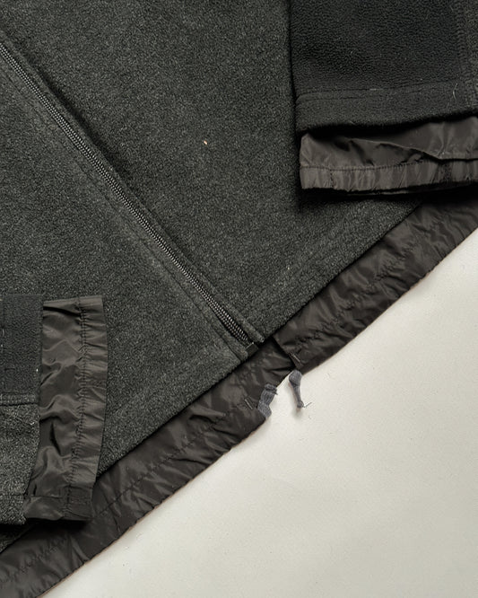 Prada Sport 2006 Fleece Paneled Zip Hoodie