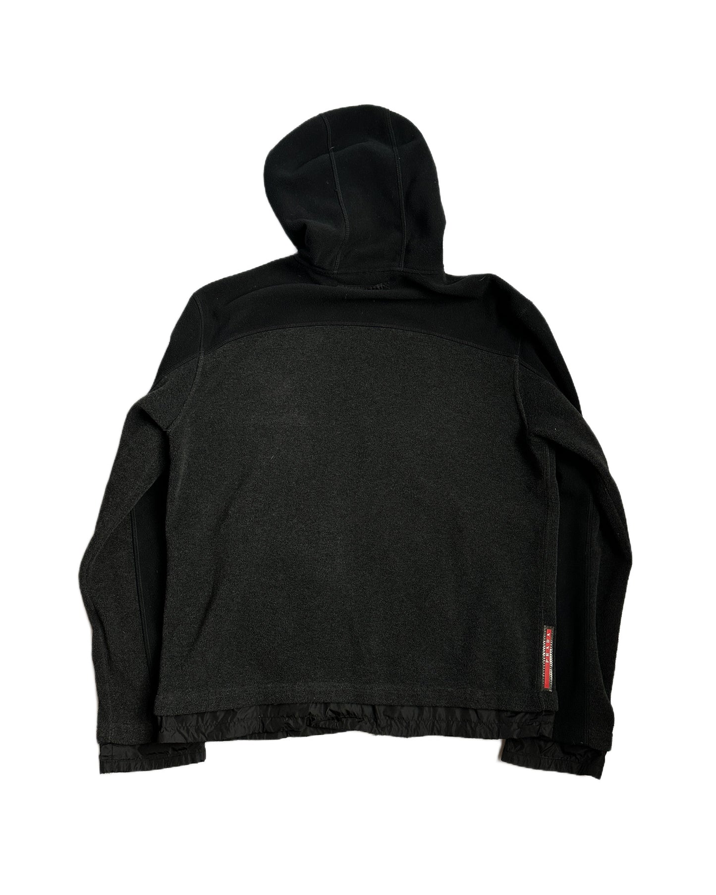 Prada Sport 2006 Fleece Paneled Zip Hoodie