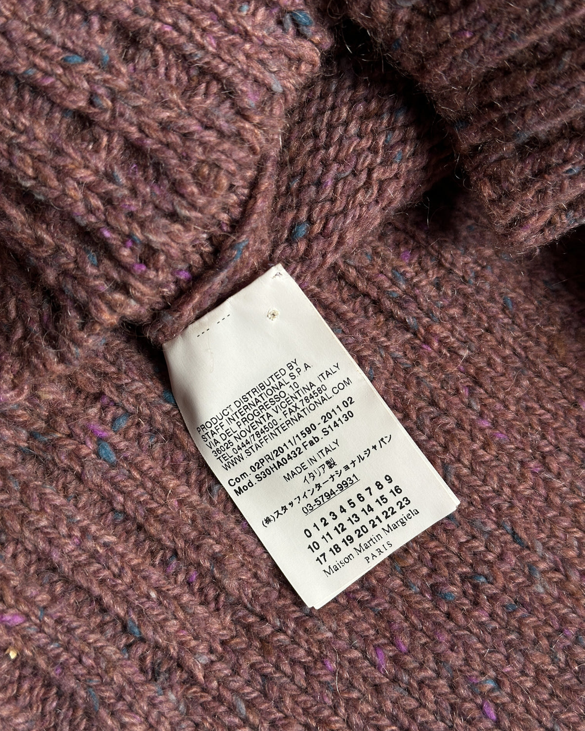 Maison Margiela AW 2011 Wool/Mohair Turtleneck Sweater