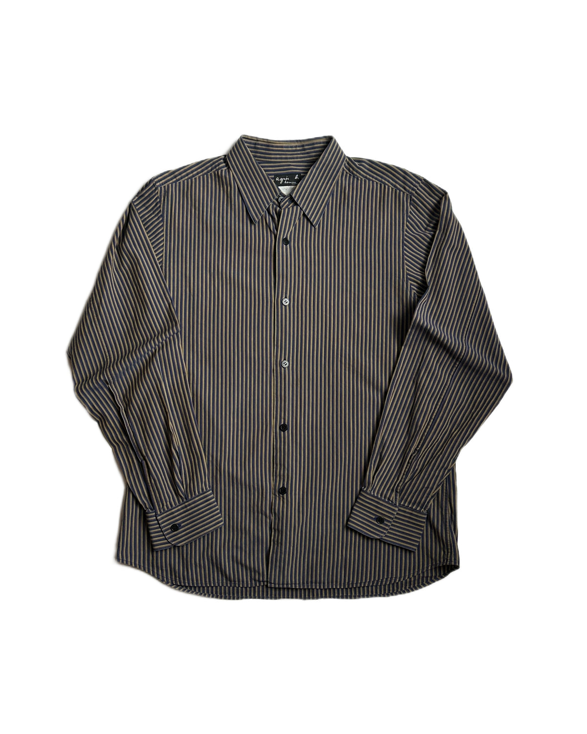 agnes b. Striped Button Up Shirt