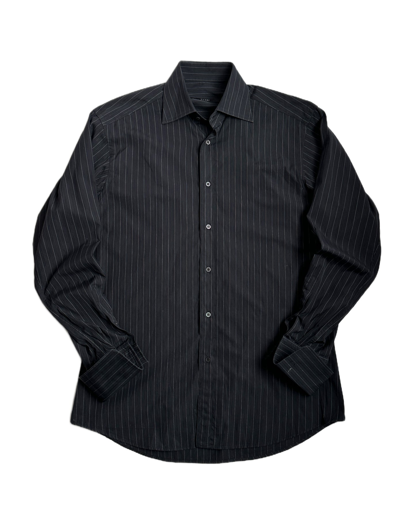 Gucci by Tom Ford Pinstriped Button Up Shirt