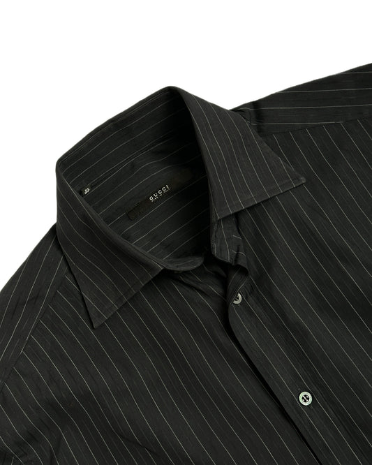Gucci by Tom Ford Pinstriped Button Up Shirt