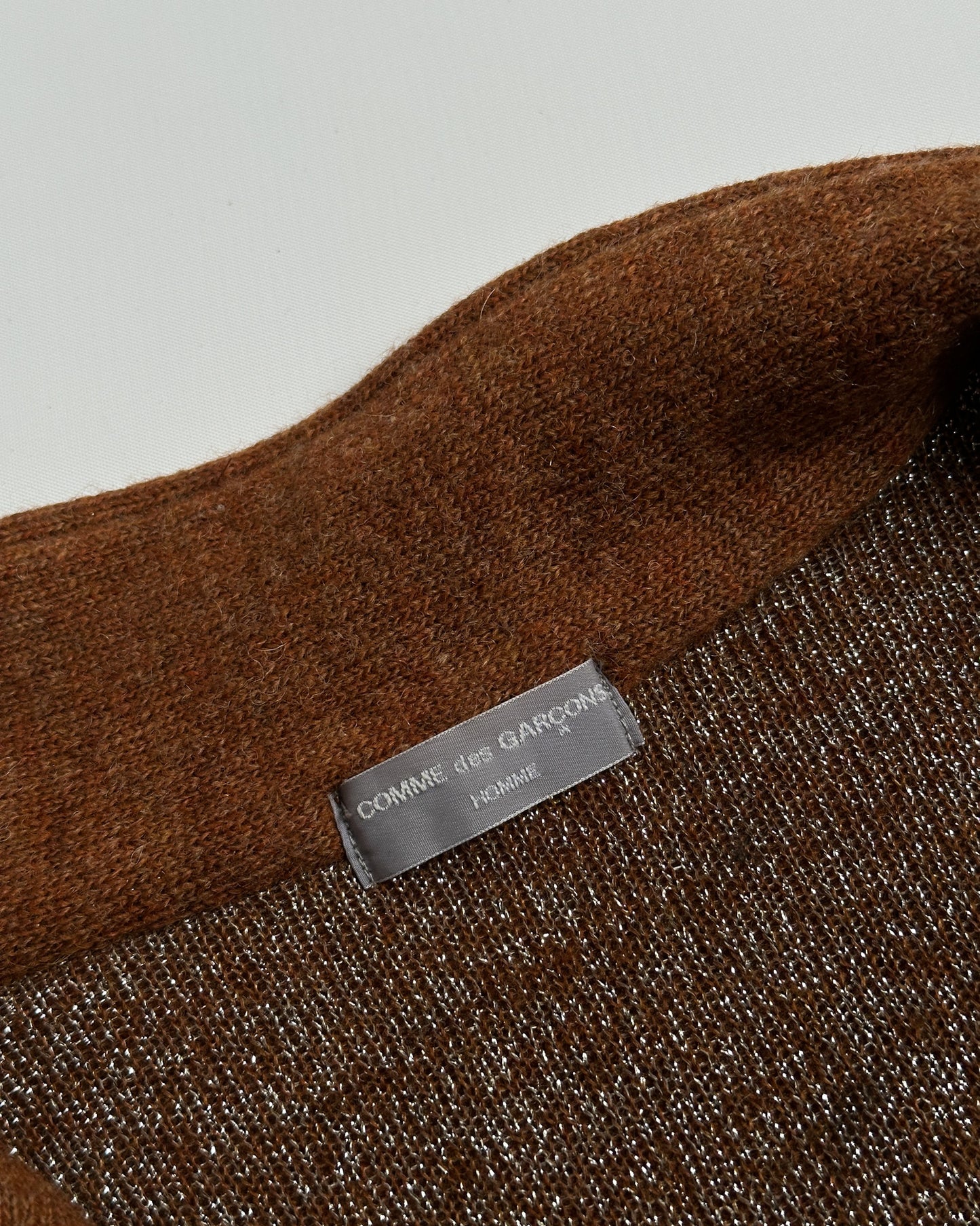 Comme des Garcons Homme AD 2002 Wool Quarter Zip