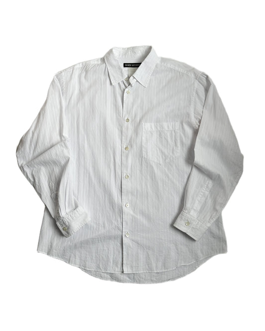 Issey Miyake Tonal Embroidered Button Up Shirt
