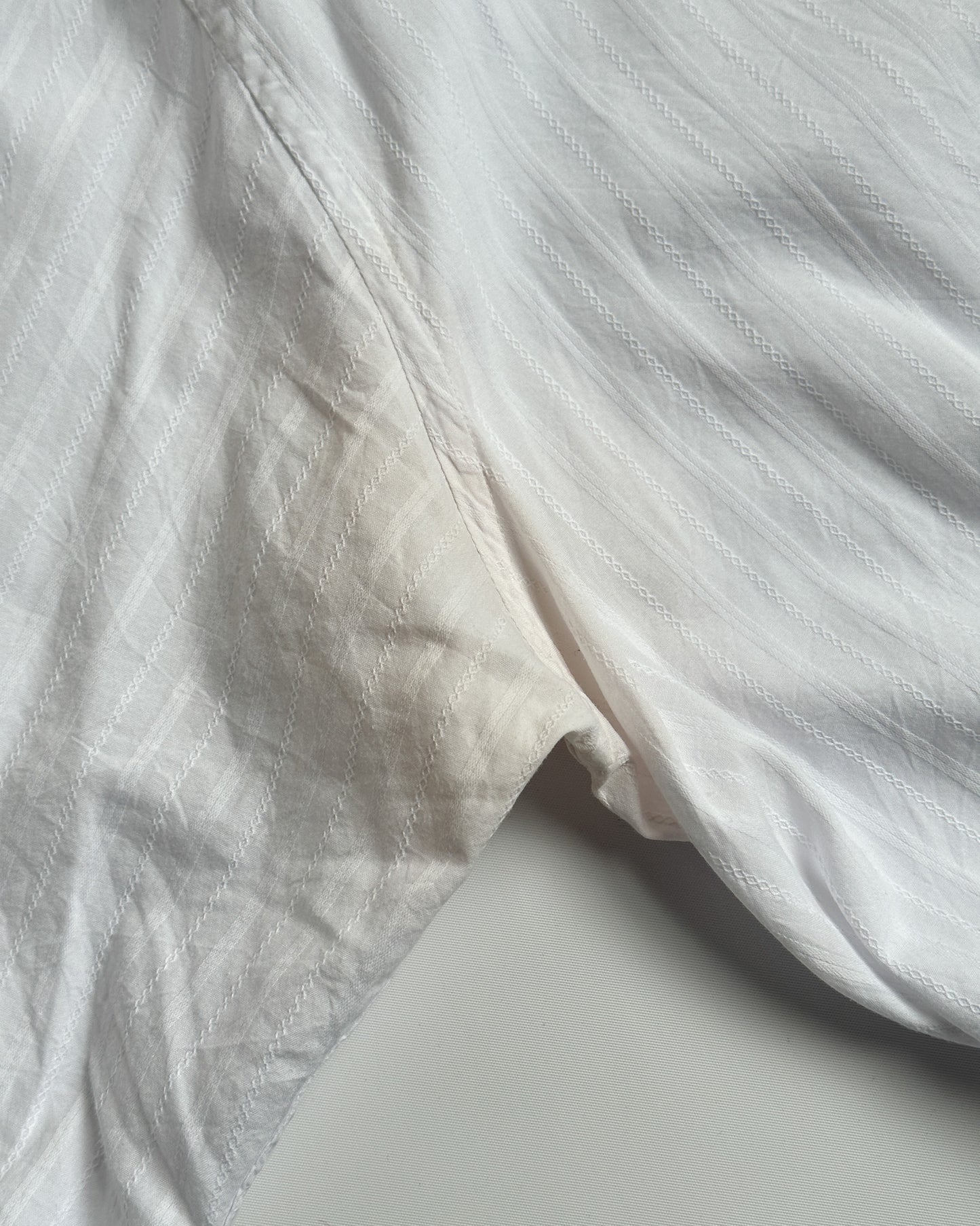 Issey Miyake Tonal Embroidered Button Up Shirt