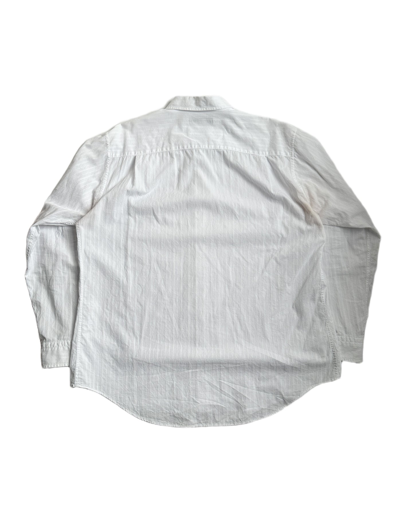 Issey Miyake Tonal Embroidered Button Up Shirt