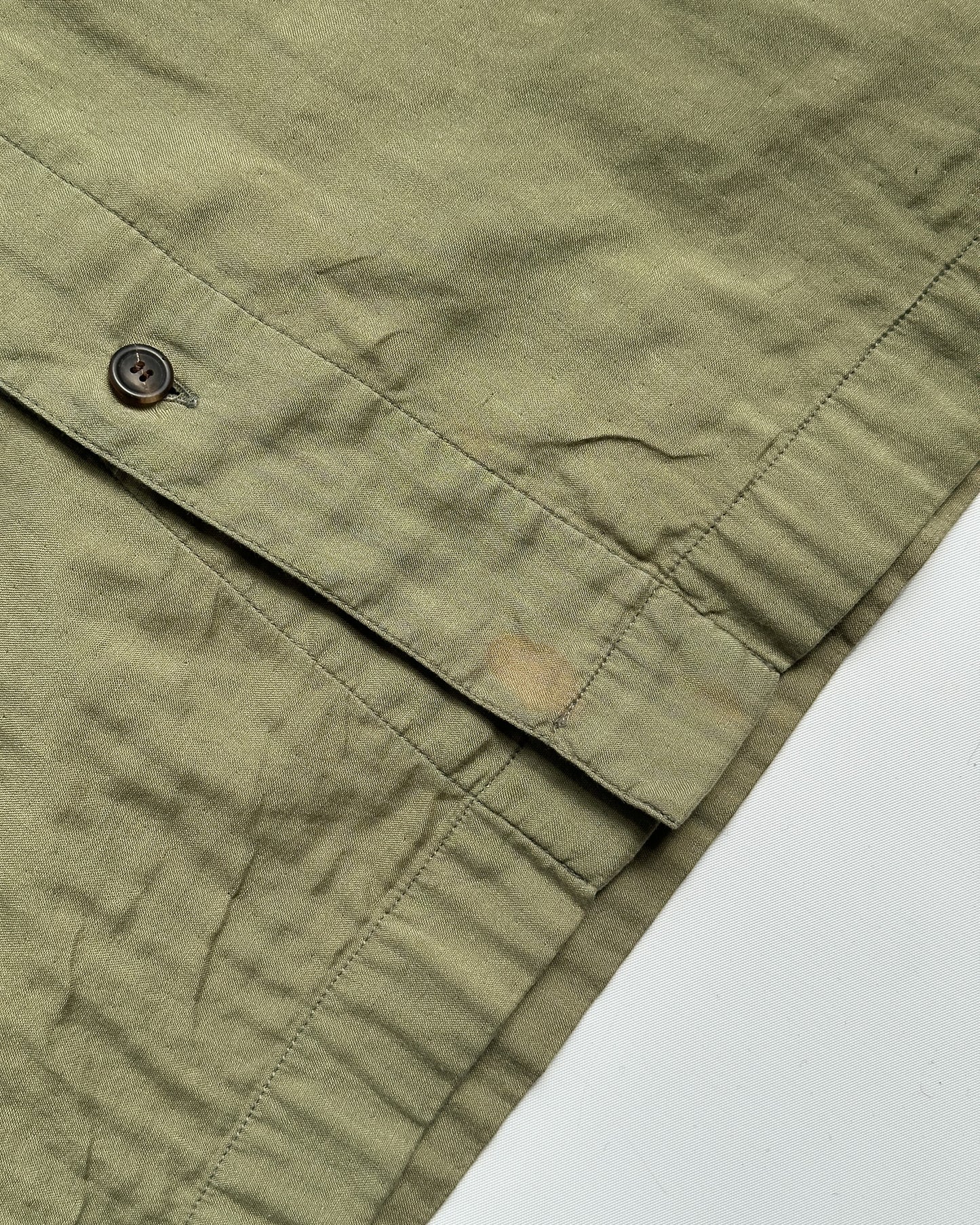 Issey Miyake Band Collar Button Up Shirt