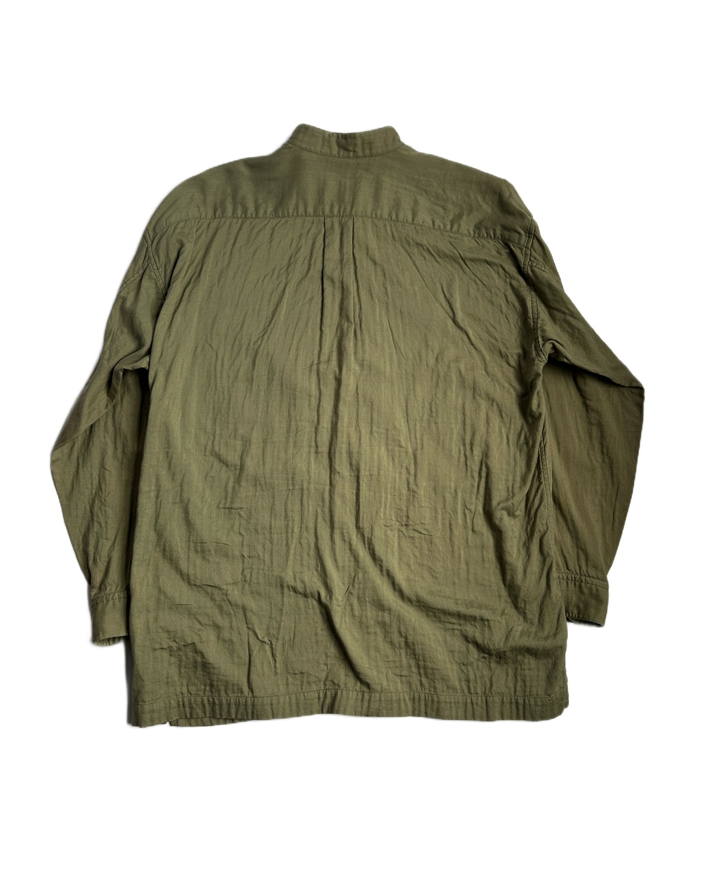 Issey Miyake Band Collar Button Up Shirt