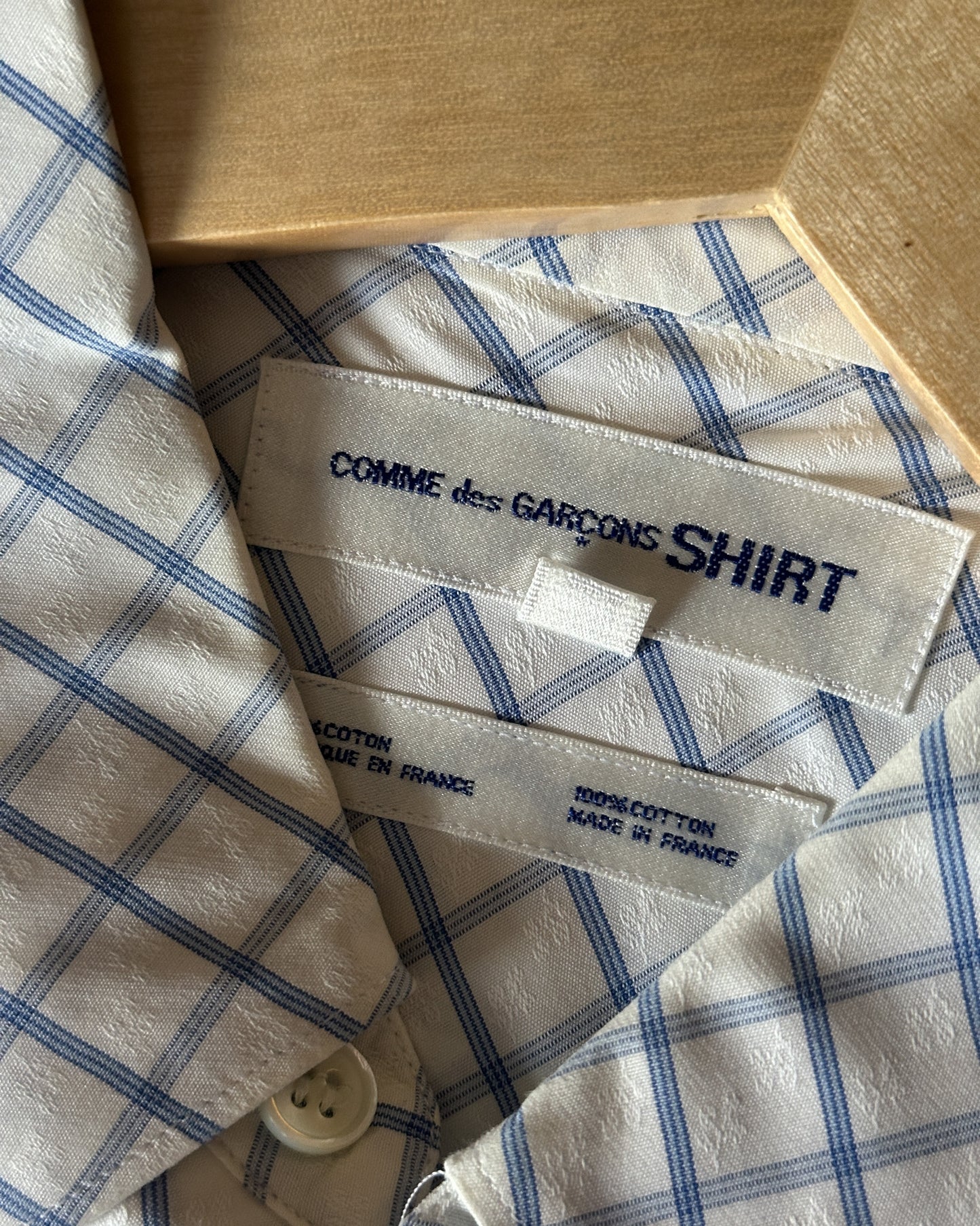 Comme des Garcons SHIRT Check Button Up Shirt