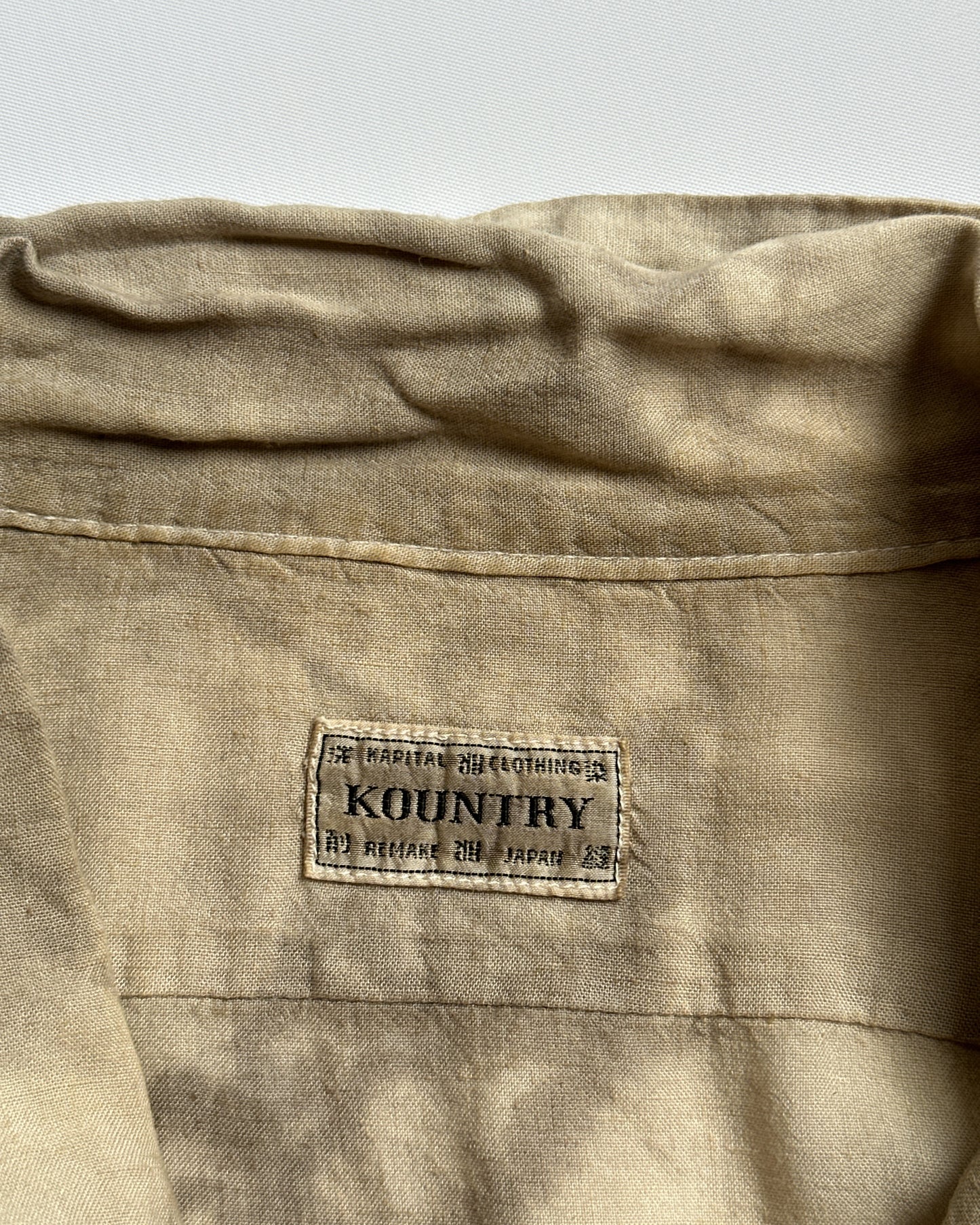 Kapital Linen Camp Collar Shirt