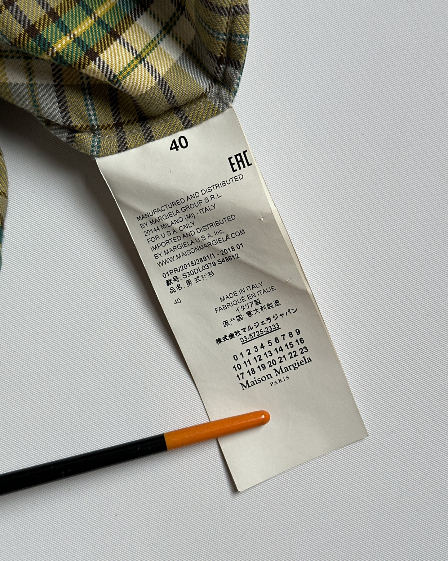 Maison Margiela Check Flannel