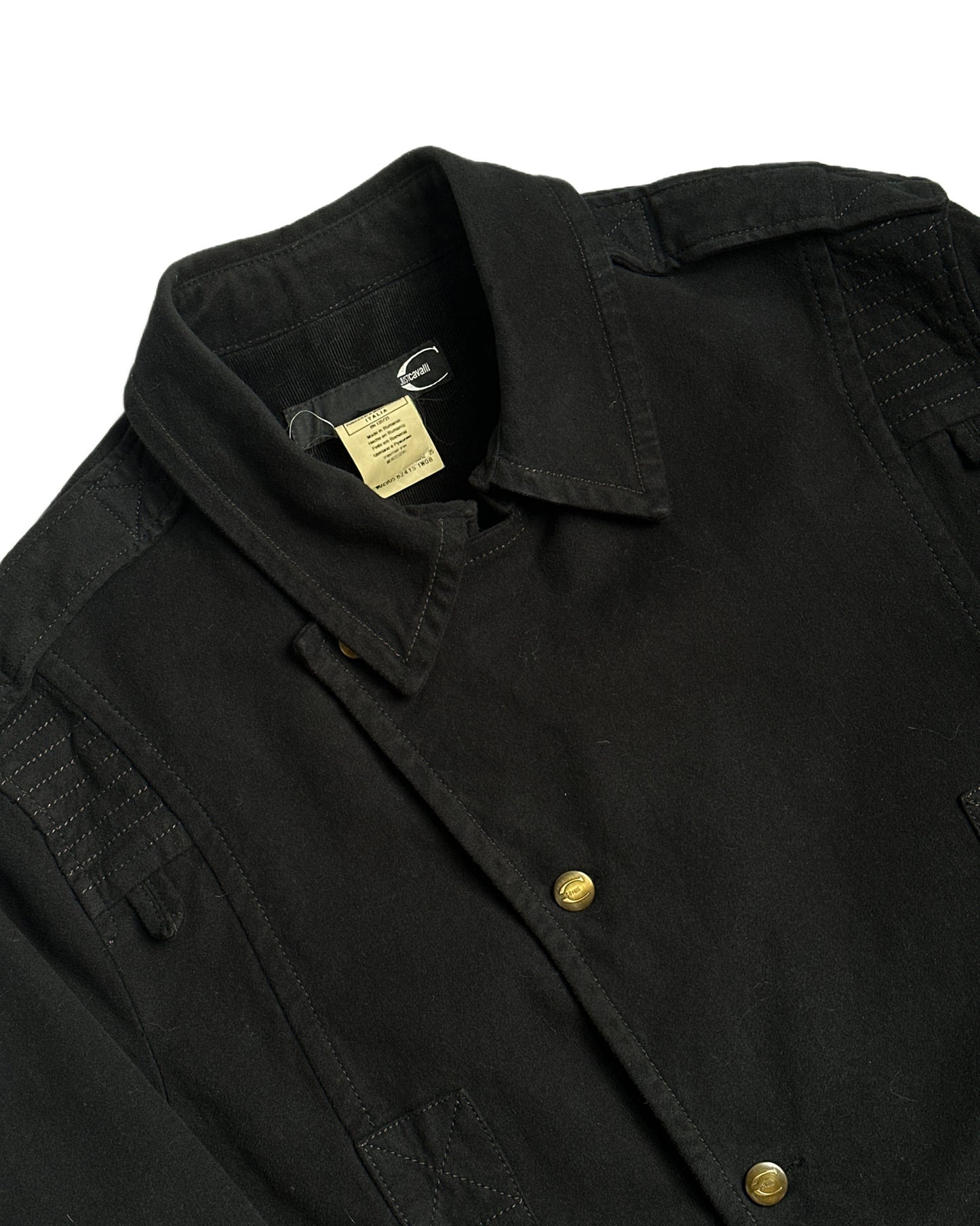 Cavalli Moleskin Biker Jacket