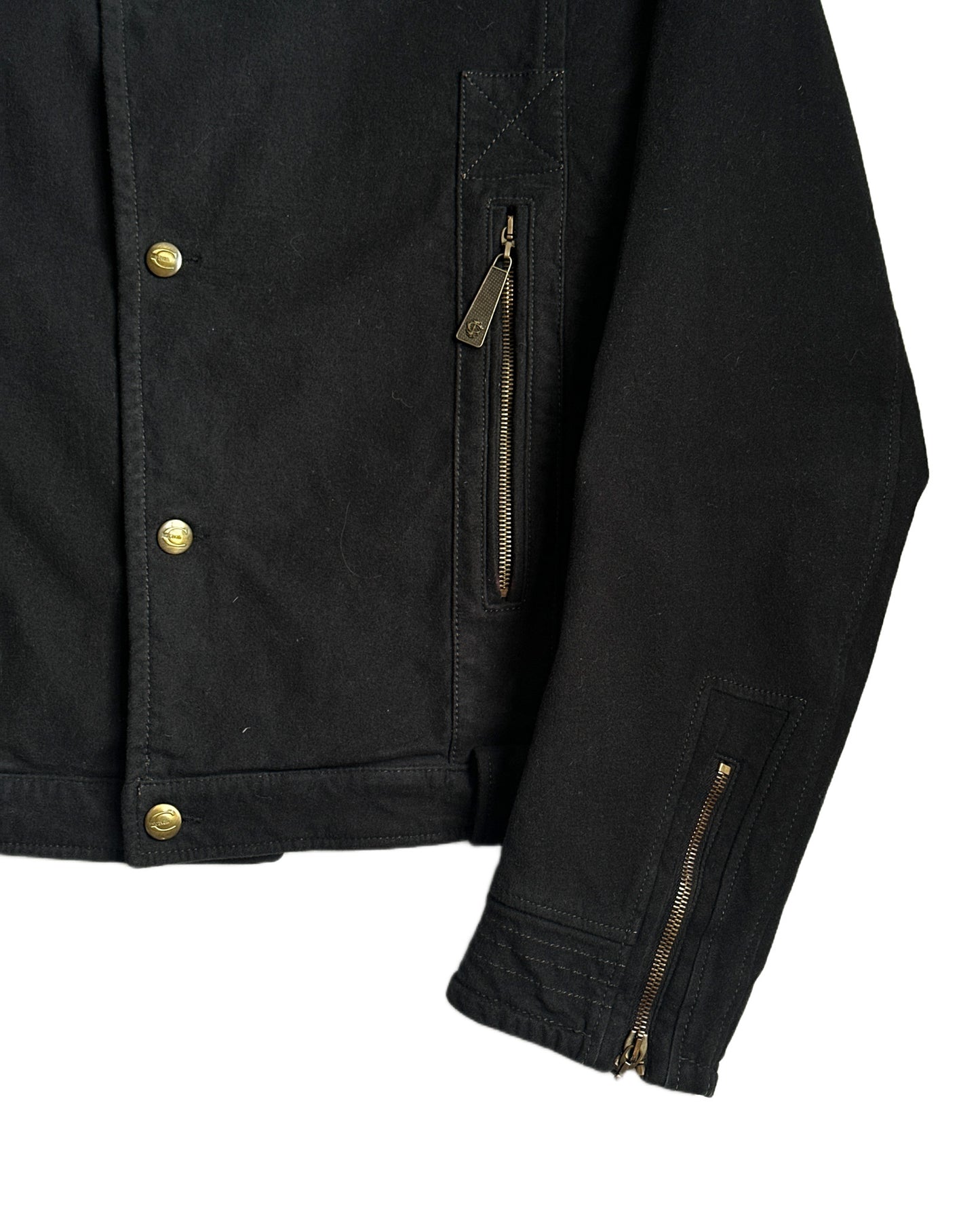 Cavalli Moleskin Biker Jacket