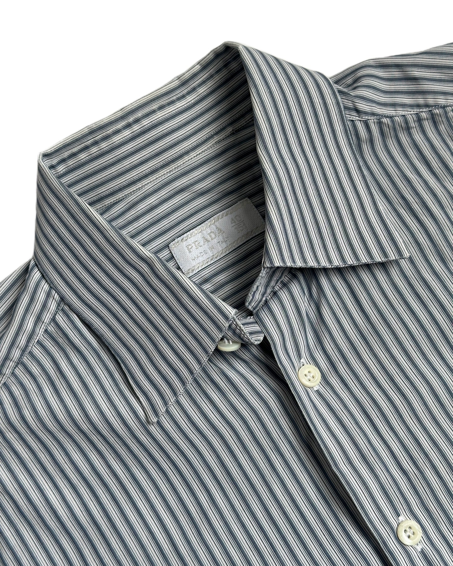 Prada Striped Button Up Shirt