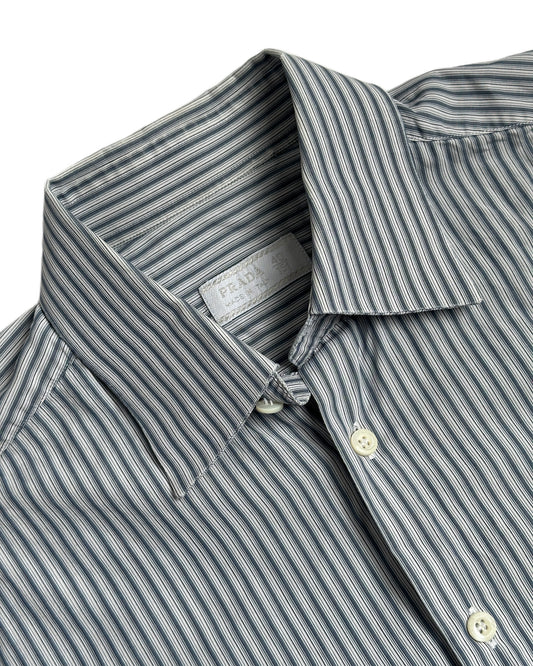 Prada Striped Button Up Shirt