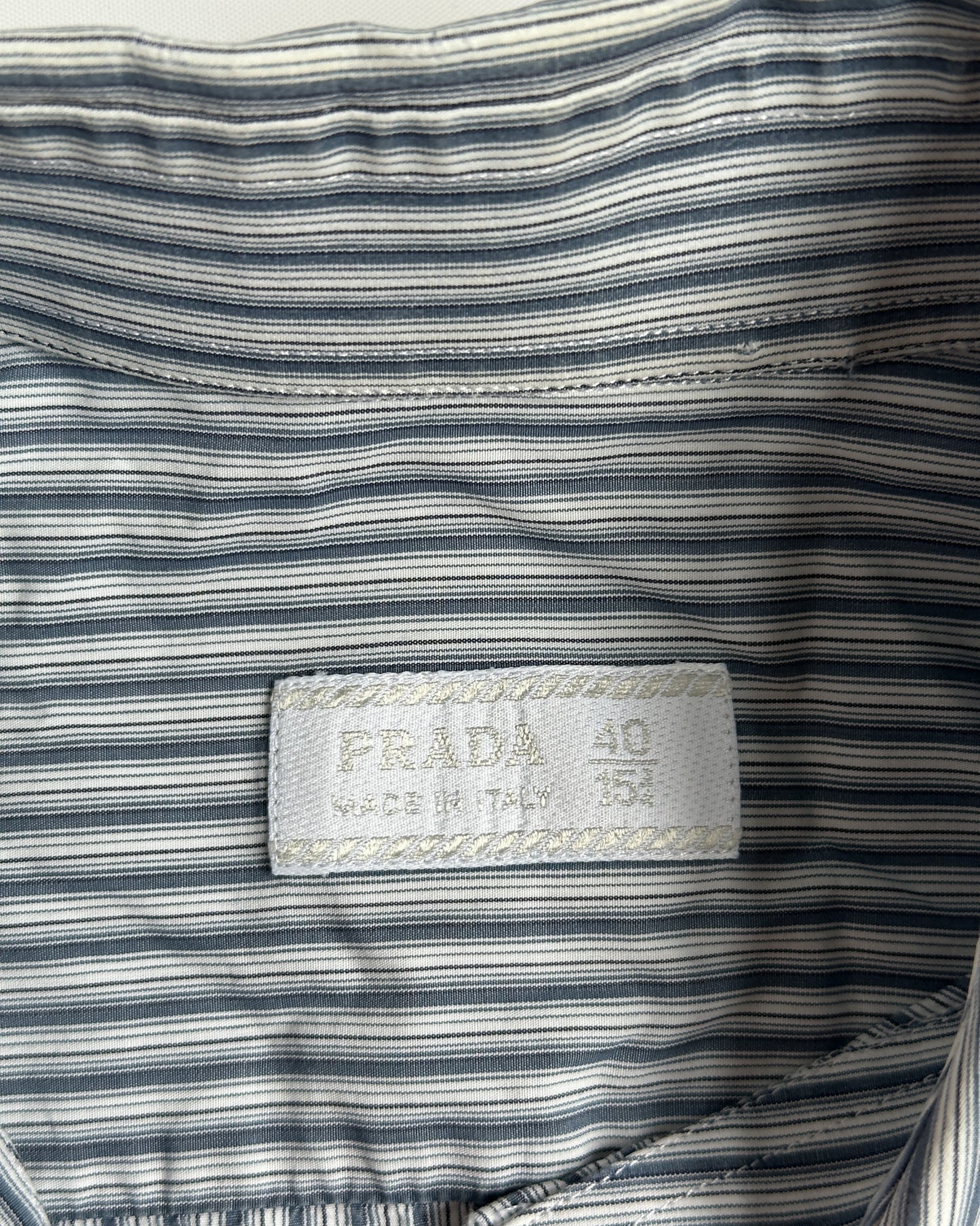 Prada Striped Button Up Shirt
