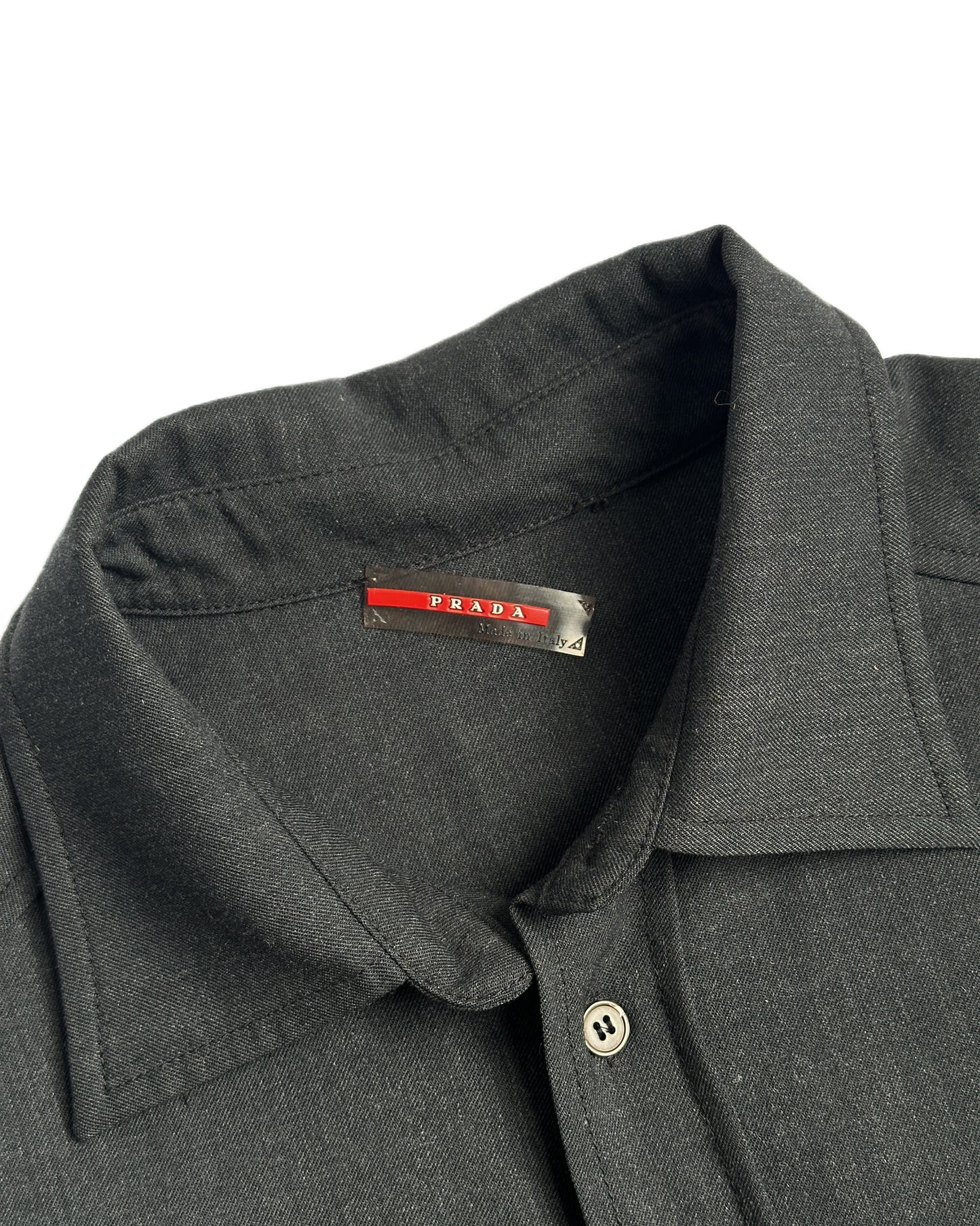 Prada Sport Wool Button Up Shirt
