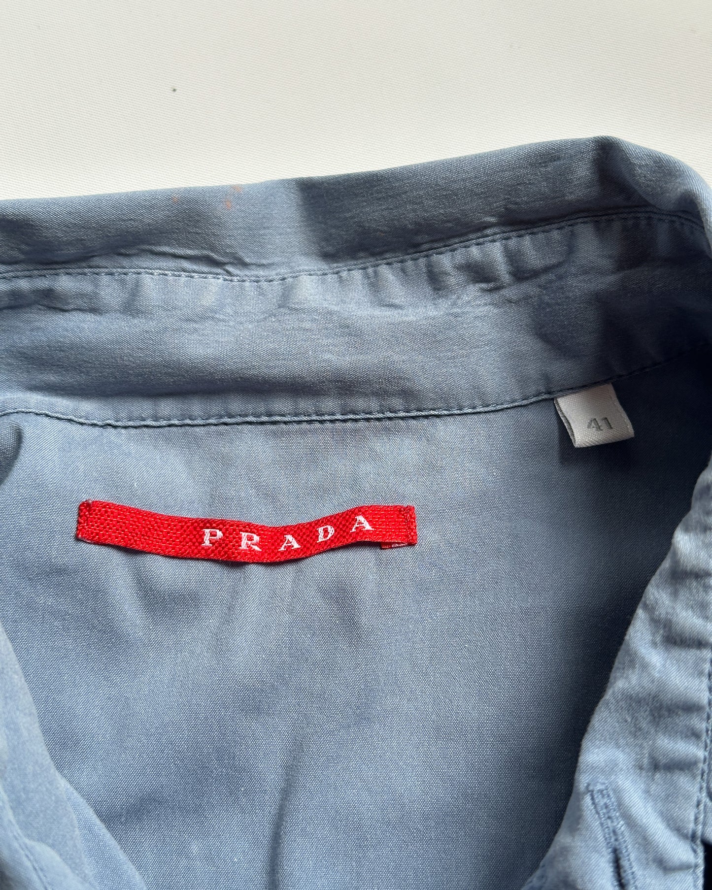 Prada Sport Short Sleeve Button Up Shirt